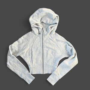 Lululemon Women size 0 grey cropped scuba hoodie #yoga #athleisure #activewear